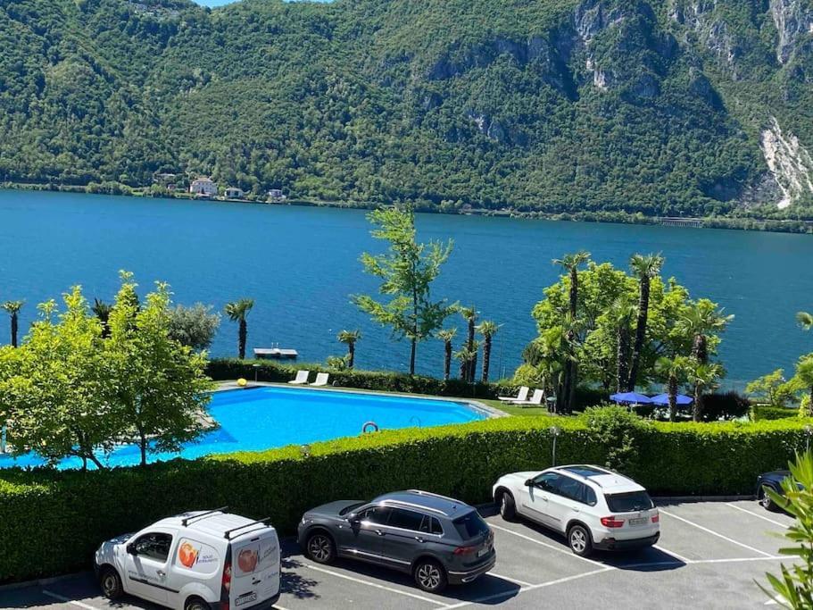 Holiday On The Lake Lugano 2-16 Bissone Exterior foto